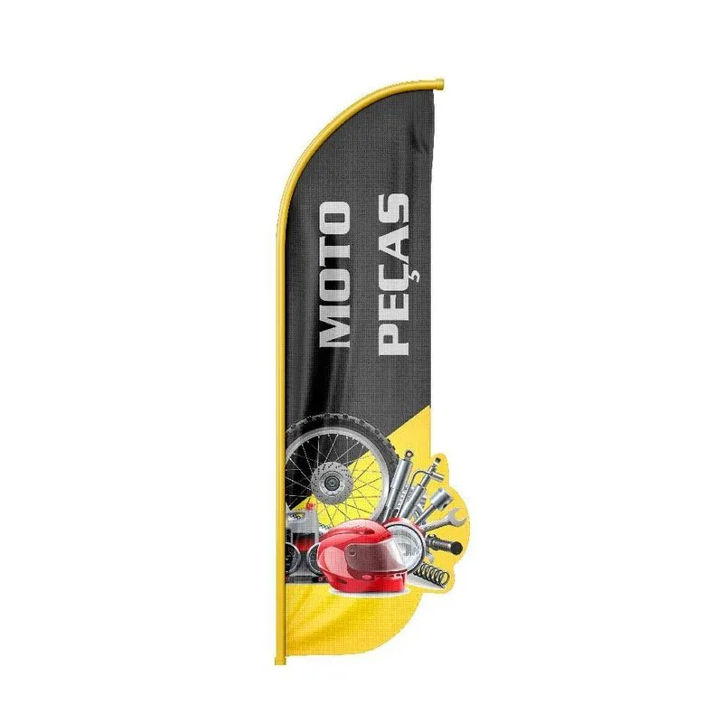 Wind Banner 3d Pena Dupla Face Somente Tecido 170x70cm