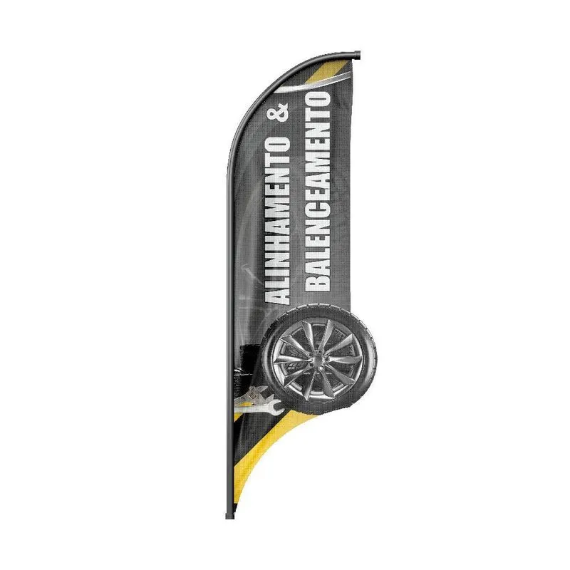 Wind Banner 3d Vela Dupla Face Somente Tecido 170x70cm