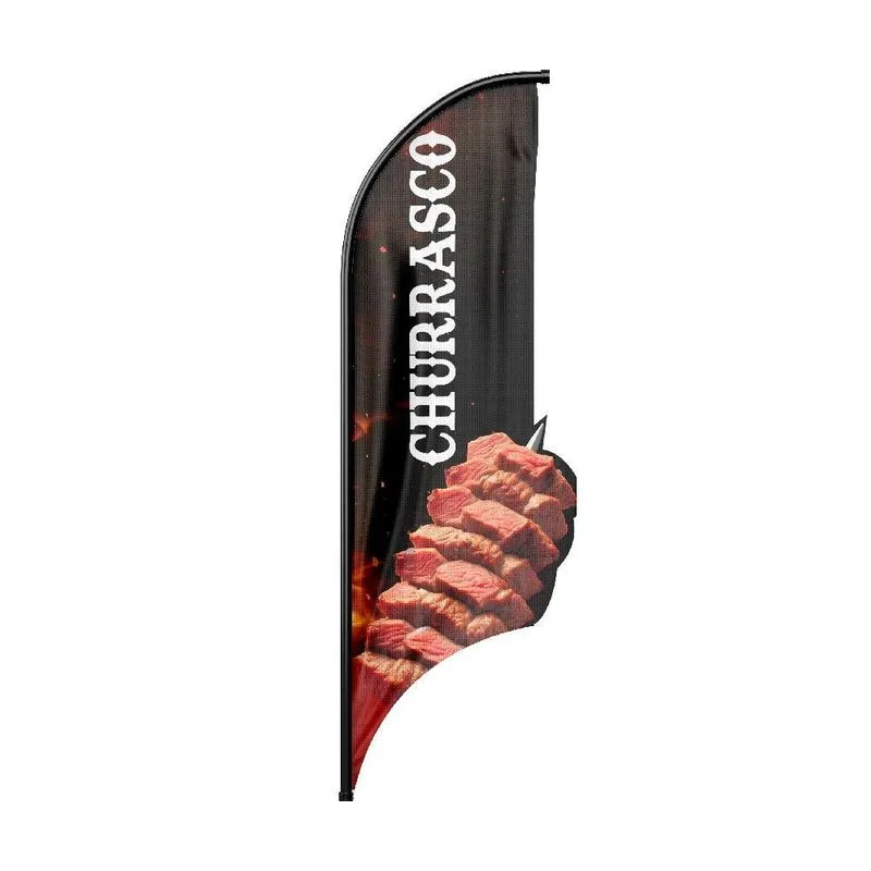 Wind Banner 3d Vela Dupla Face Somente Tecido 170x70cm