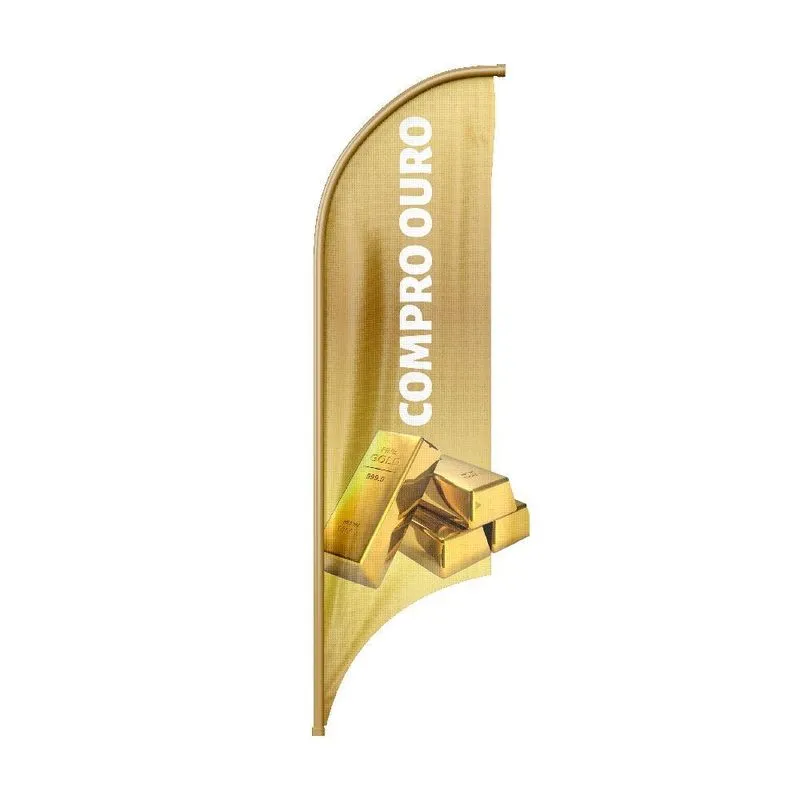 Wind Banner 3d Vela Dupla Face Somente Tecido 170x70cm