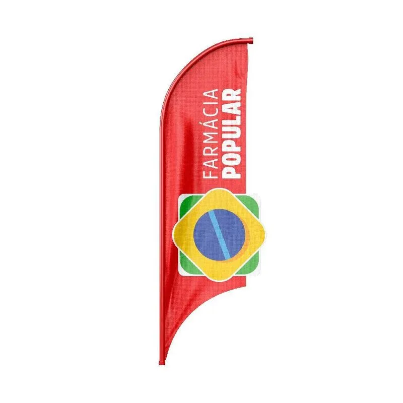 Wind Banner 3d Vela Dupla Face Somente Tecido 170x70cm