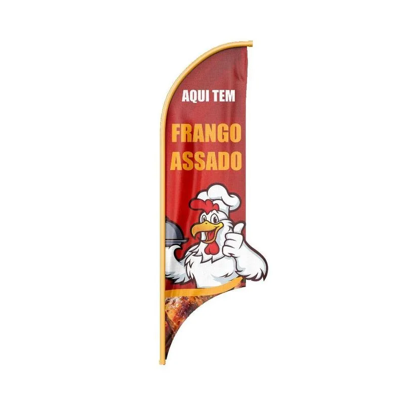 Wind Banner 3d Vela Dupla Face Somente Tecido 170x70cm