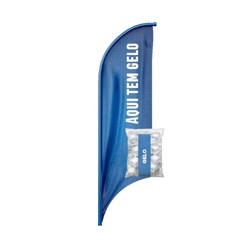 Wind Banner 3d Vela Dupla Face Somente Tecido 170x70cm