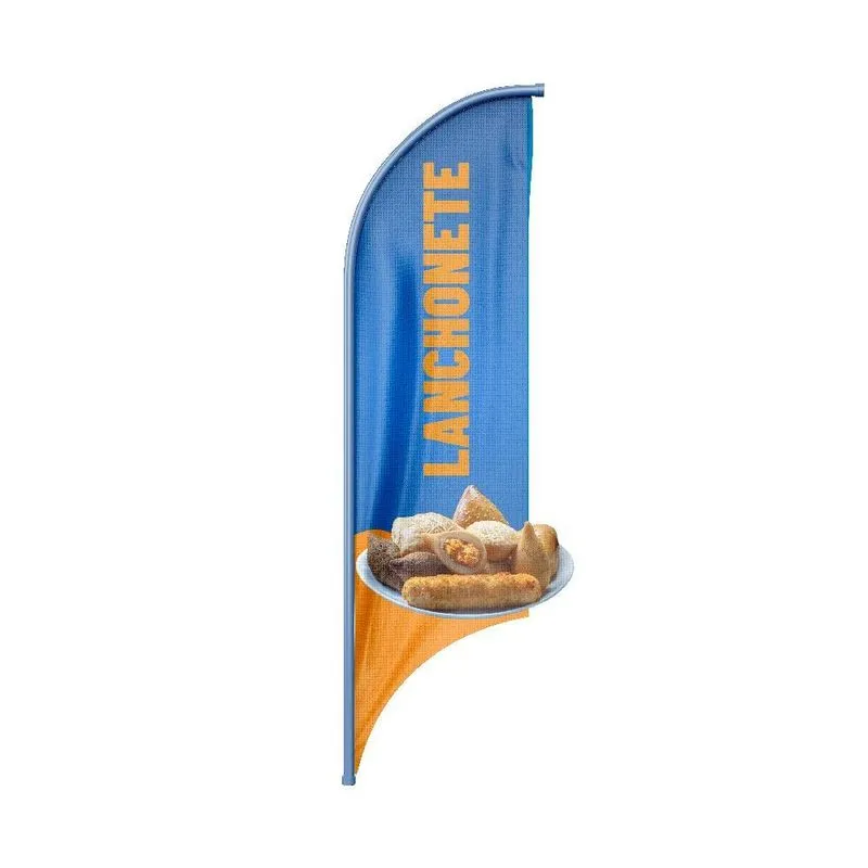 Wind Banner 3d Vela Dupla Face Somente Tecido 170x70cm