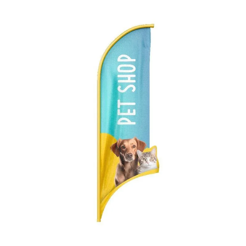 Wind Banner 3d Vela Dupla Face Somente Tecido 170x70cm