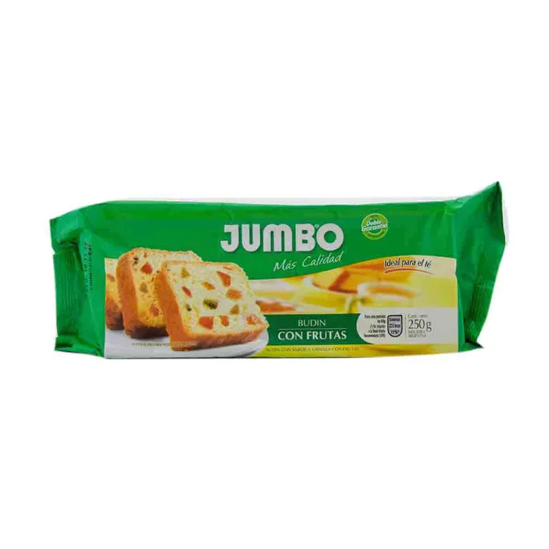 Budín Jumbo Con Frutas 250 Gr