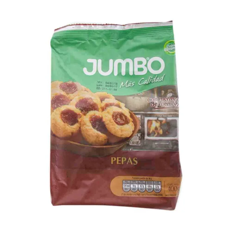 Galletitas Dulces Pepas Jumbo Galletitas Pepas Jumbo 400 Gr