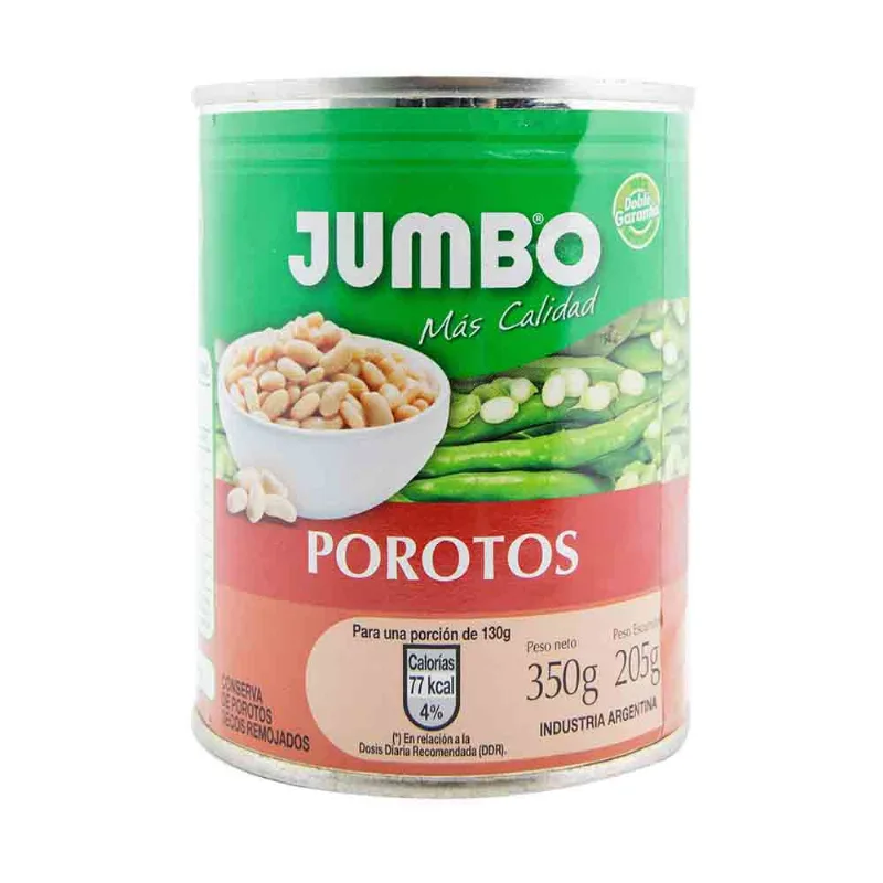 Porotos En Conserva Jumbo 350 Gr