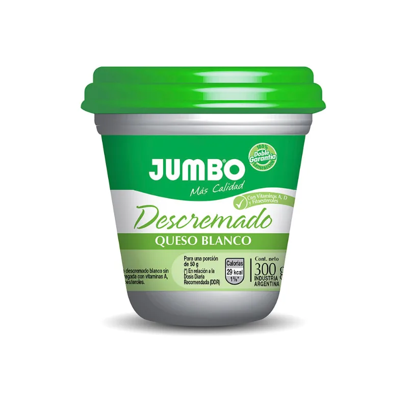 Queso Blanco Descremado Jumbo 300 Gr