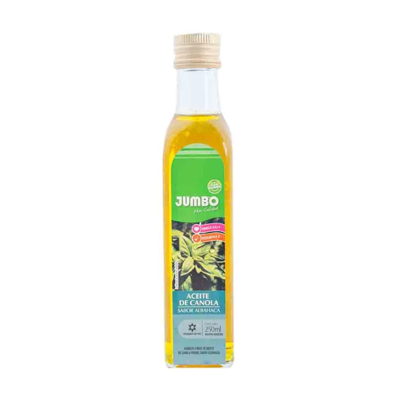 Aceite De Canola Jumbo Sabor Albahaca
