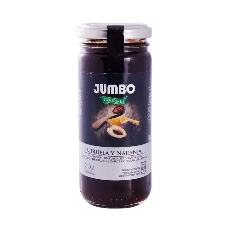Mermelada Jumbo Gourmet Ciruela Y Naranja 280 Gr