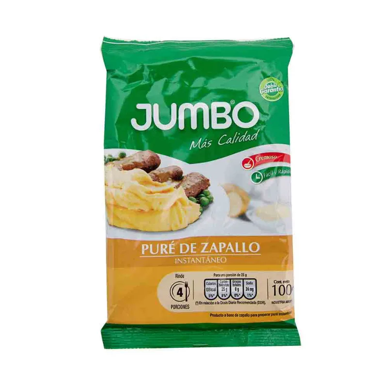 Puré De Zapallo Jumbo 100 Gr
