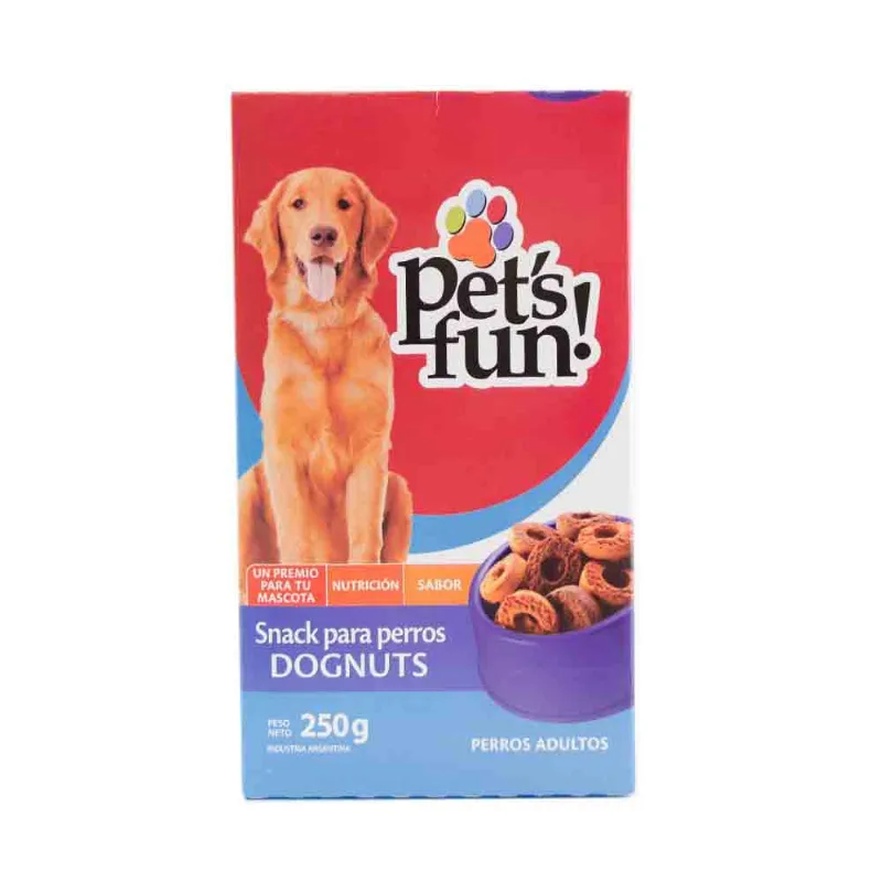 Snacks Para Perros Dognuts 250 Grs Pet's Fun