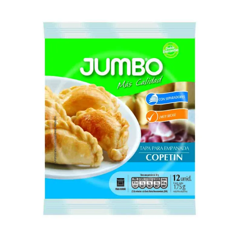 Tapas Para Copetín Jumbo 12 U