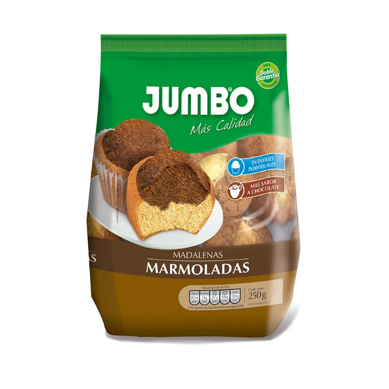 Madalenas Jumbo De Marmolado 150 Gr