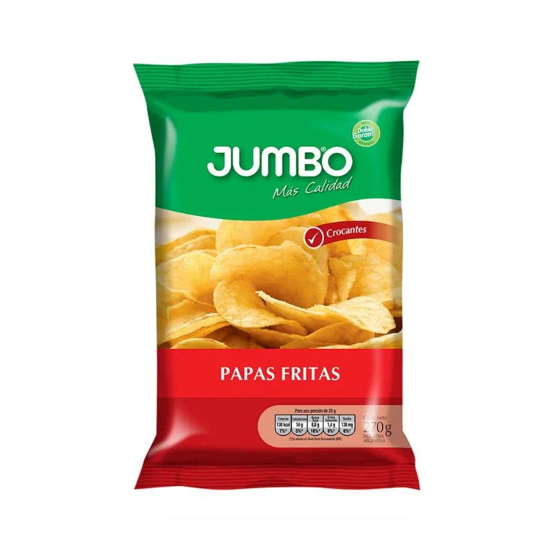 Papas Fritas Jumbo Clásicas 270 Gr