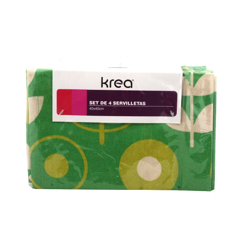 Set Servilleta Krea 40x40 Cm Estamp Jb-nap-2014 X 4 Un-pck-un.-4