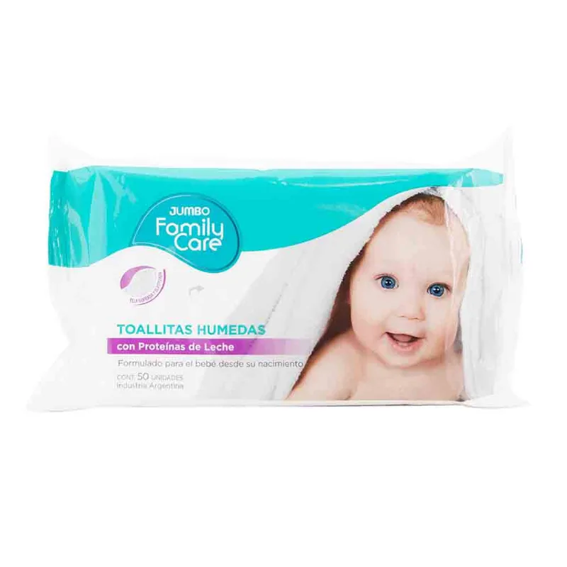 Toallas Húmedas Jumbo Family Care 50 U