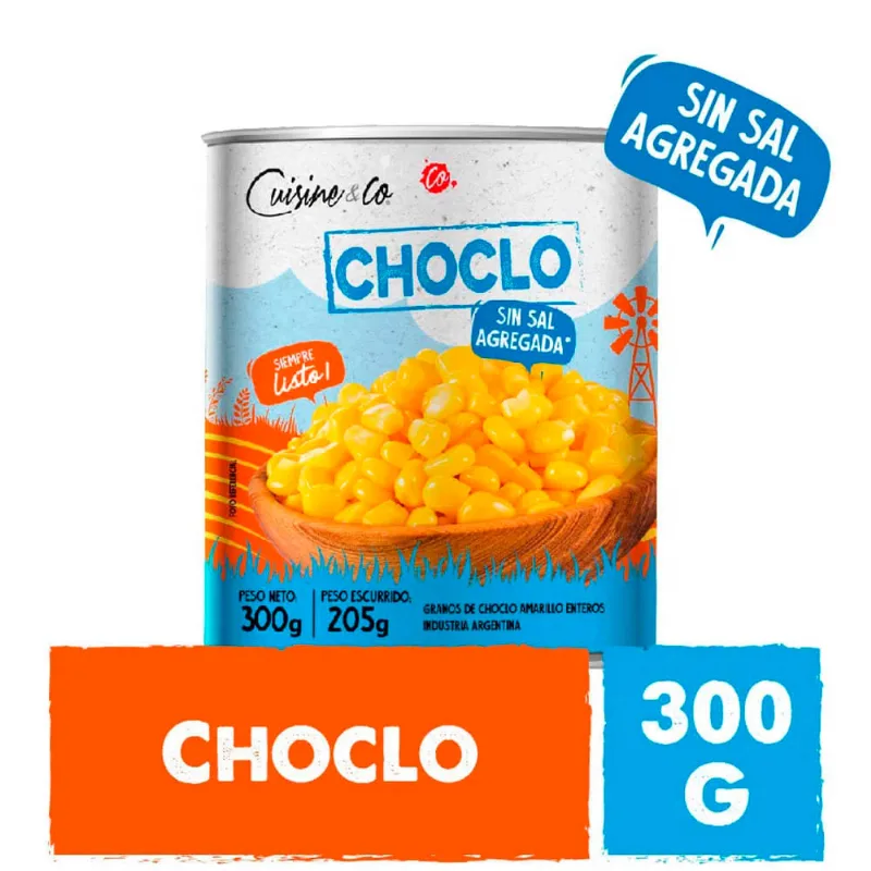 Choclo Sin Sal Agregada 300 Gr Cuisine & Co