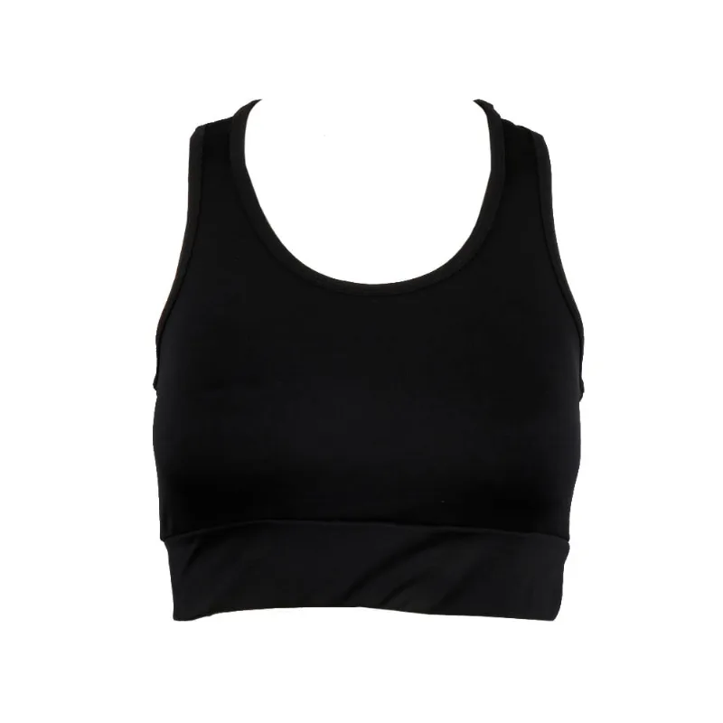Top Mujer Deporte Negro Liso Urb