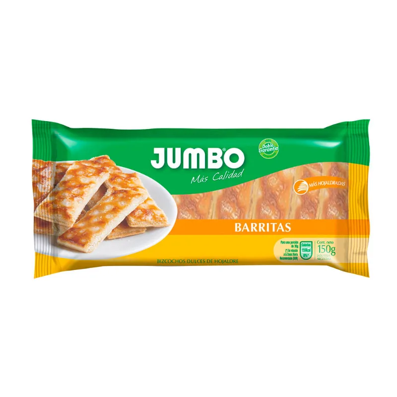 Galletas De Hojaldre Jumbo Barritas 150 Gr