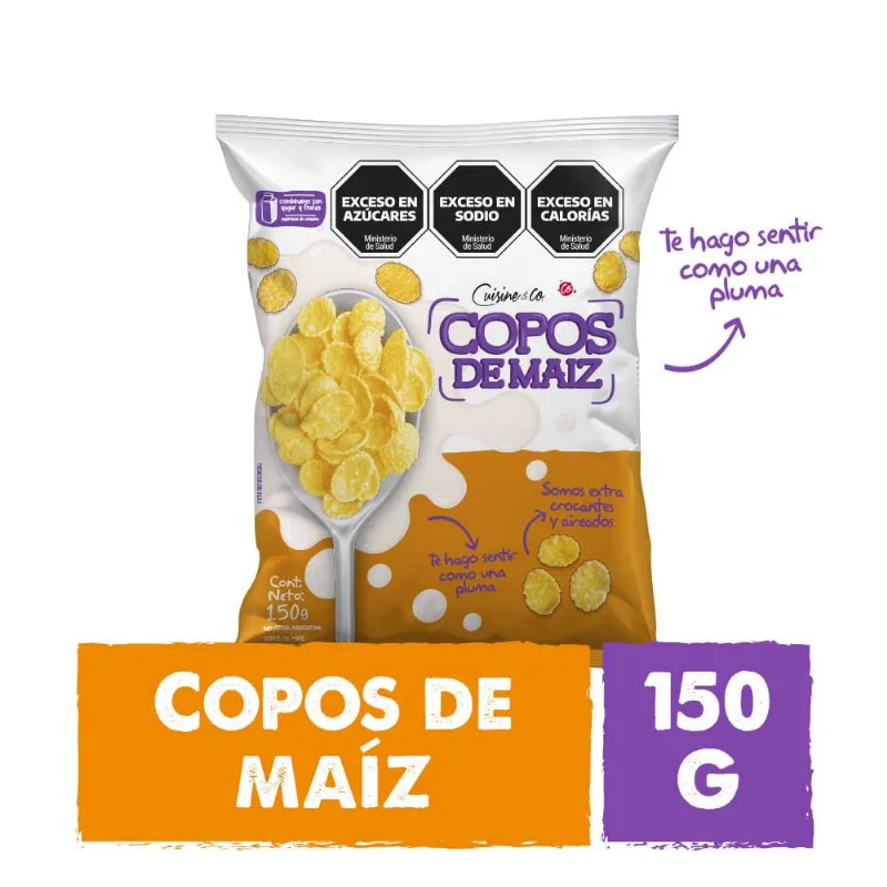 Copos de Maíz Azucarados 150 Grs Cuisine & Co Copos De Maiz 150 Grs Cuisine & Co
