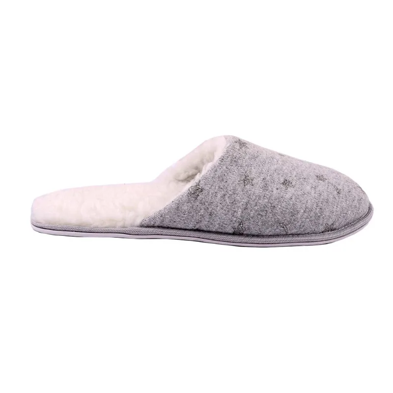 Pantufla Mujer Set 36/41 Gris Con Estampado Urb Pantufla Mujer C/pel Gr 40-41 Urb Oi23