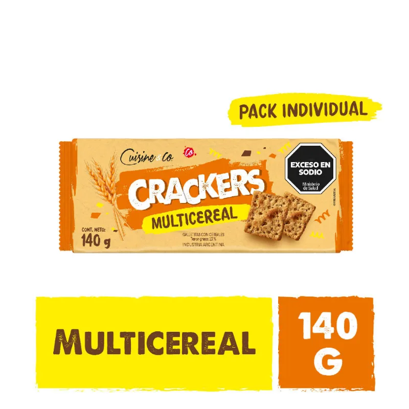 Galletitas Sabor Multicereal 140 Grs Cuisine y Co