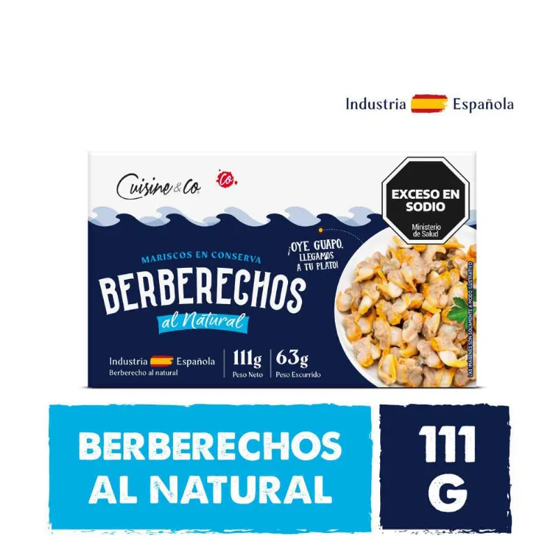 Berberechos Al Natural X 111 Gr Cuisine & Co