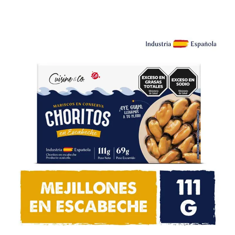 Choritos En Escabeche X 111 Gr Cuisine & Co