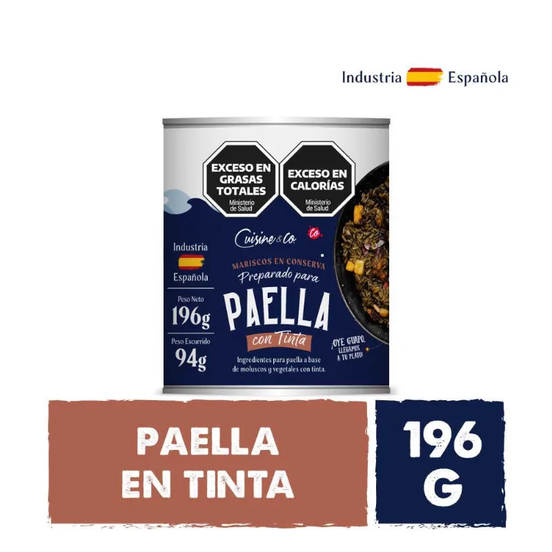 Preparado Para Paella Con Tinta X 196 Gr Cuisine & Co