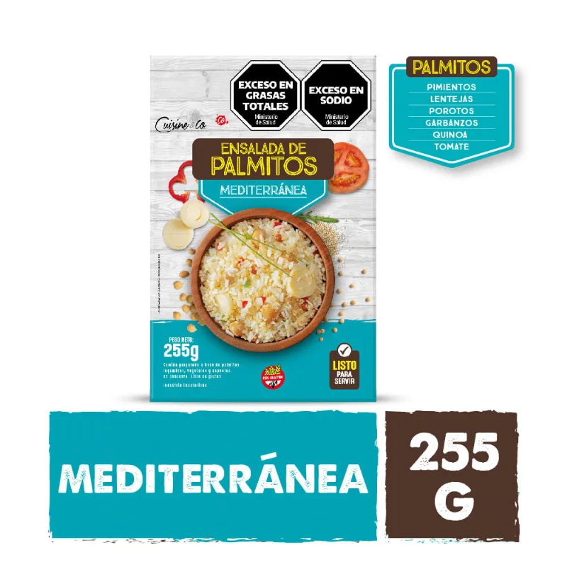 Ensalada Mediterránea de Palmitos 255 Grs Cuisine y Co Premium
