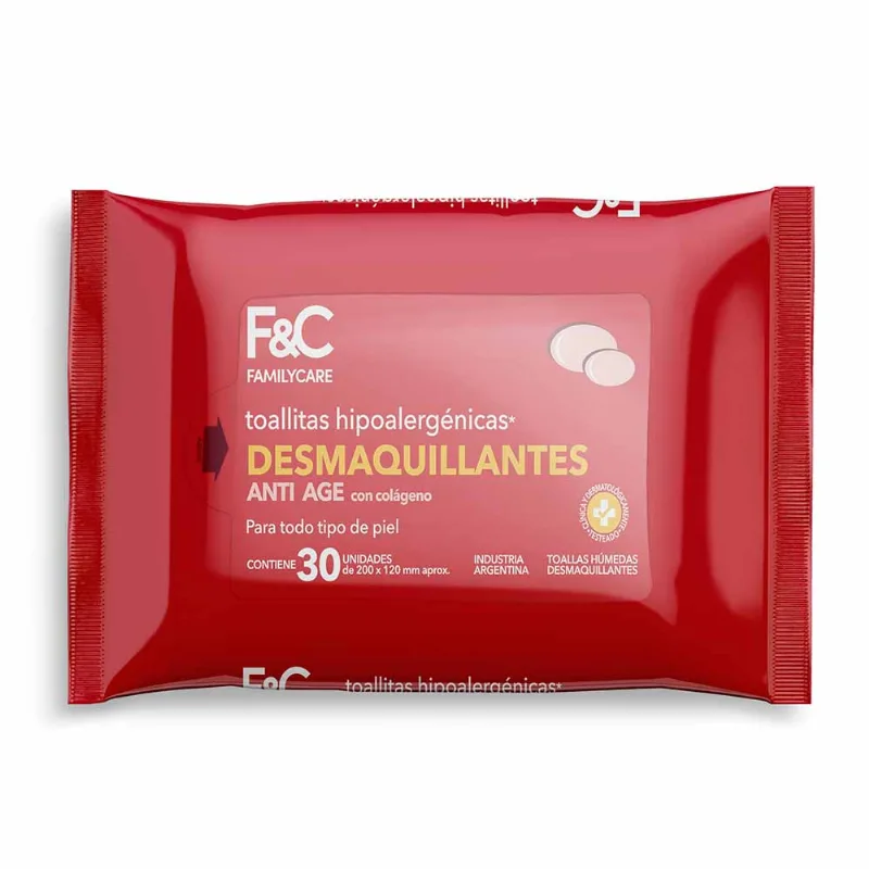 Toallitas Desmaquillantes Anti Age X 30 Un Family Care