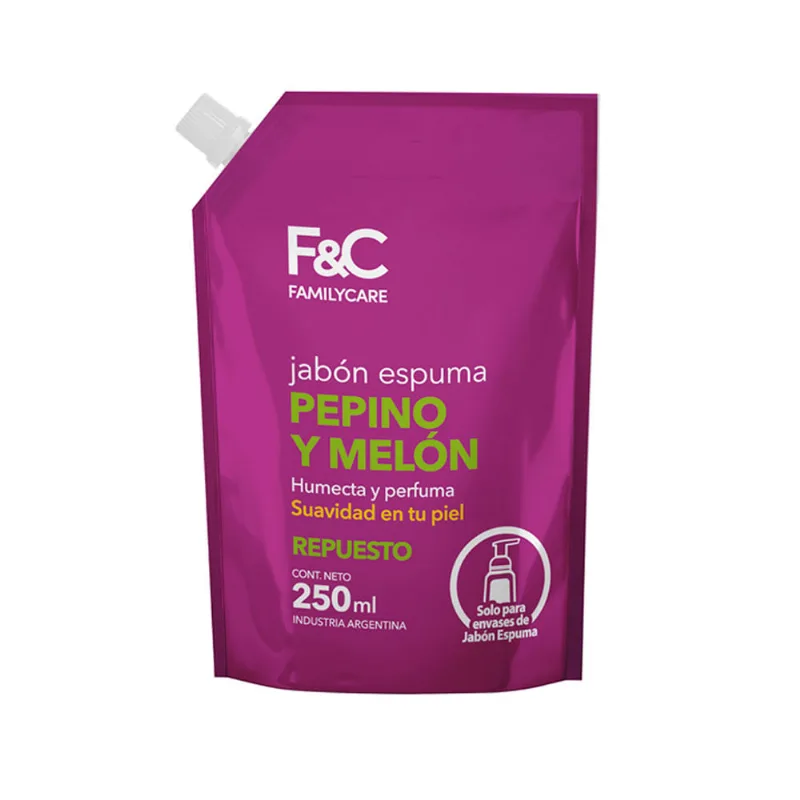 Jabón Espuma Pepino Y Melón Repuesto Family Ca