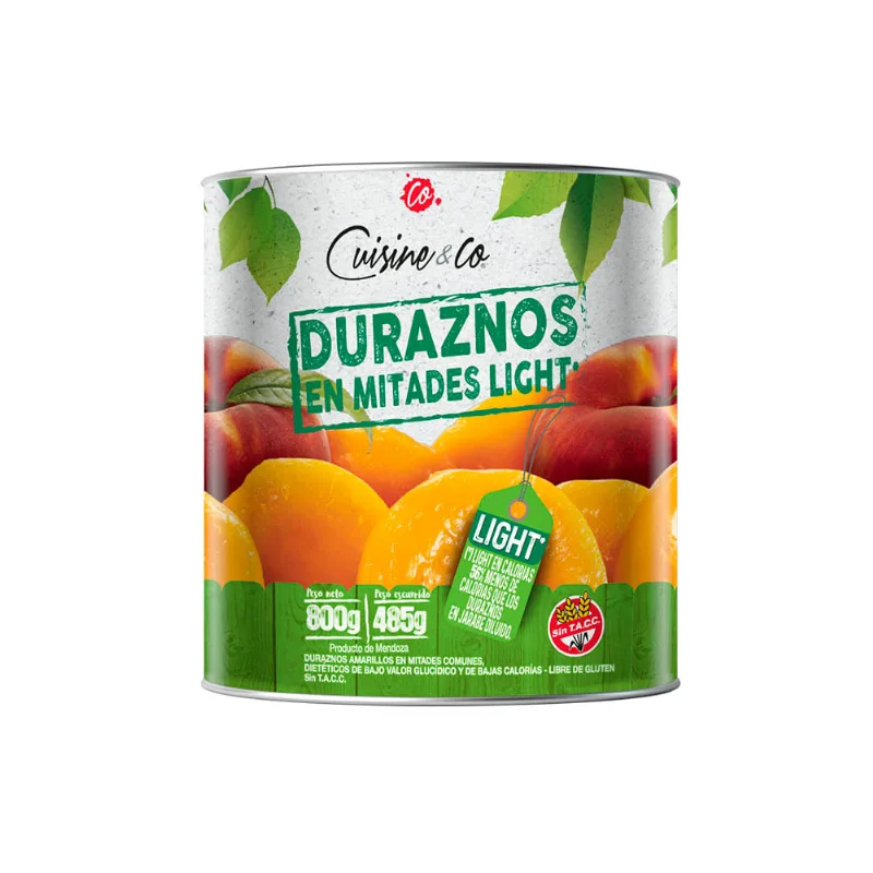 Duraznos en Mitades Light 800 Grs Cuisine & Co