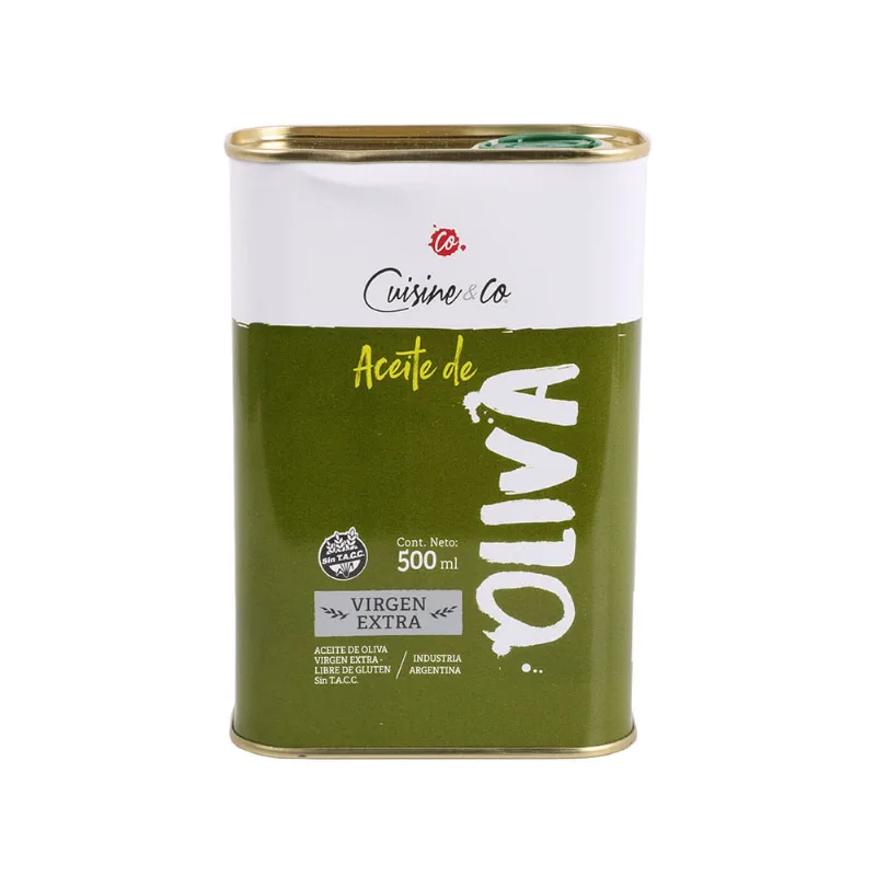 Aceite de Oliva Extra Virgen 500 Ml Cuisine y Co Aceite De Oliva Extra Virgen 500 Ml Cuisine & Co