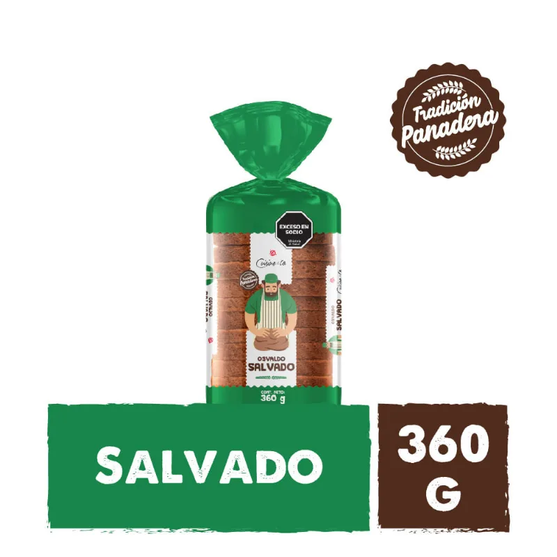 Pan de Salvado 360 Grs Cuisine y Co