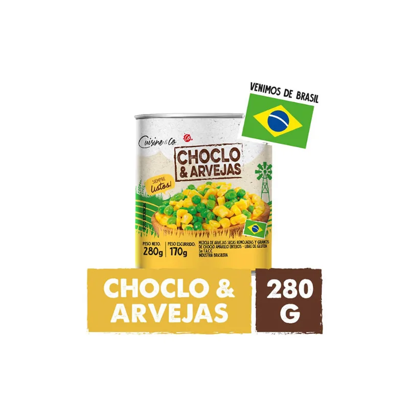 Choclo Y Arvejas 170 Gr Cuisine & Co Nbe Mp