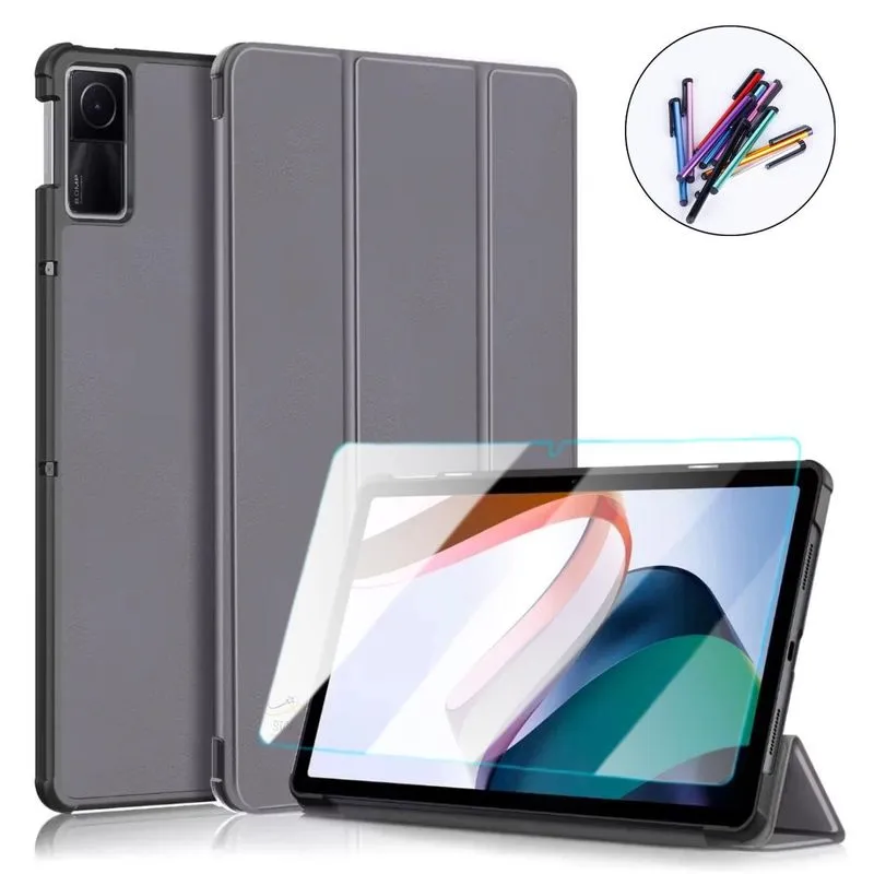 Capa Auto Sleep + Caneta + Película Redmi Pad