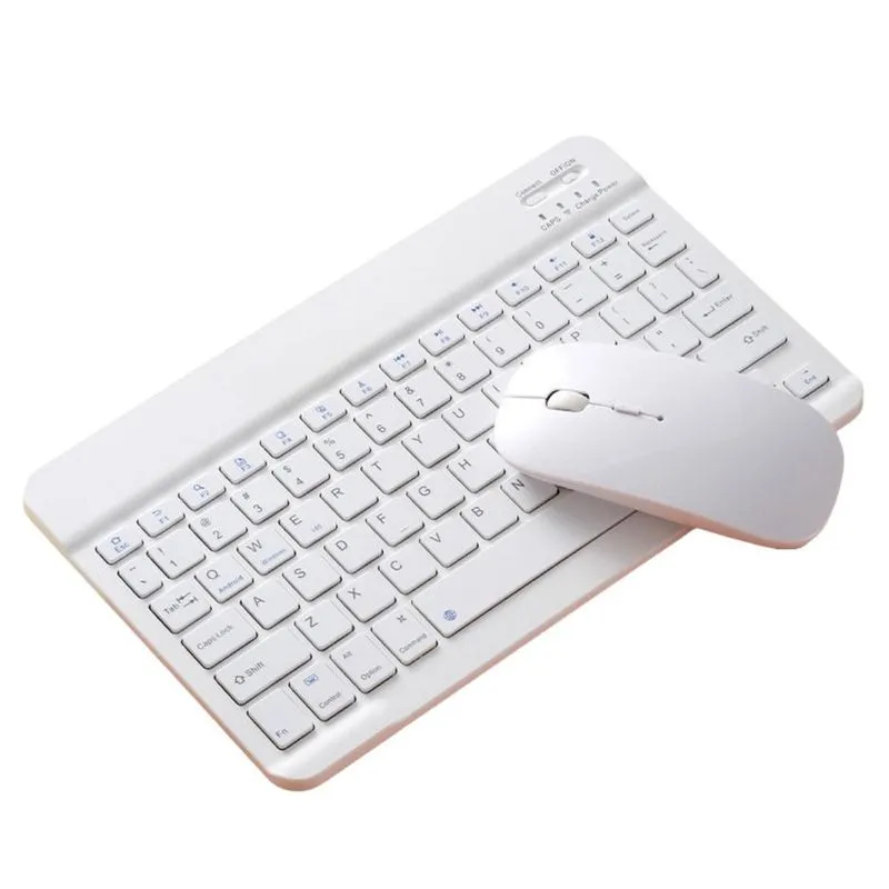 Kit Teclado Bluetooth Magnético + Mouse Para Ipad