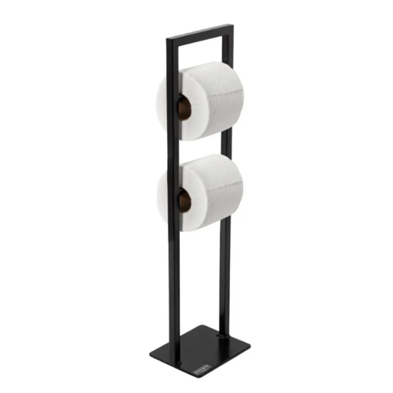 Porta Papel Higiênico Estilo Industrial Preto