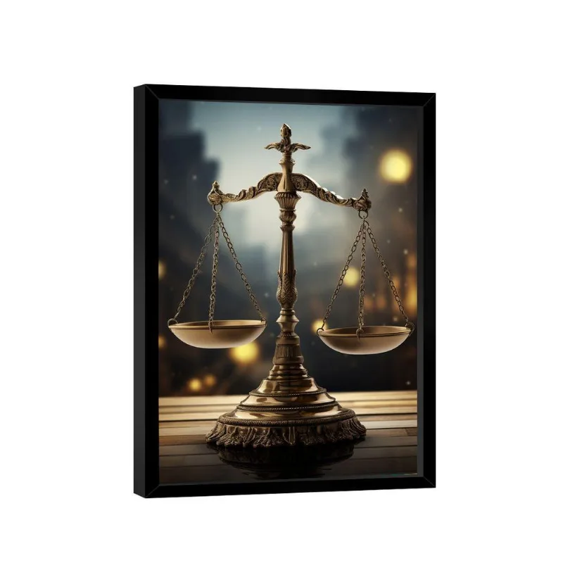 Quadro Balança Da Justiça -- Br Artes