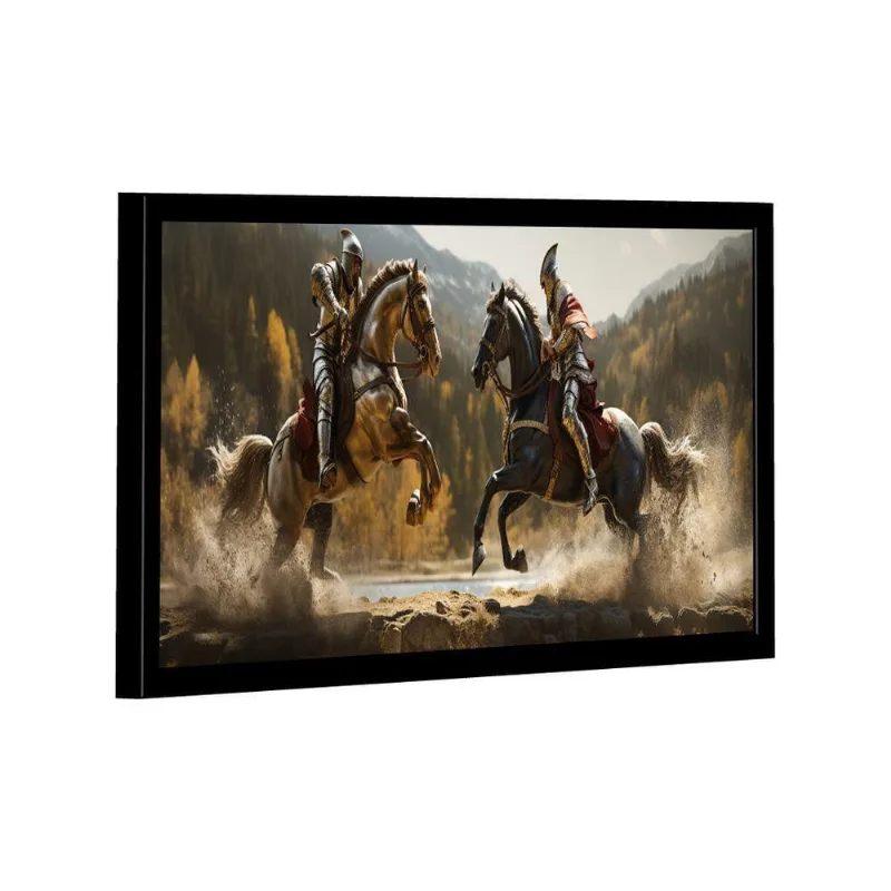 Quadro Cavaleiros Medievais -- Br Artes