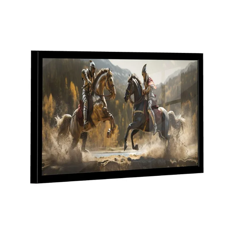 Quadro Cavaleiros Medievais -- Br Artes