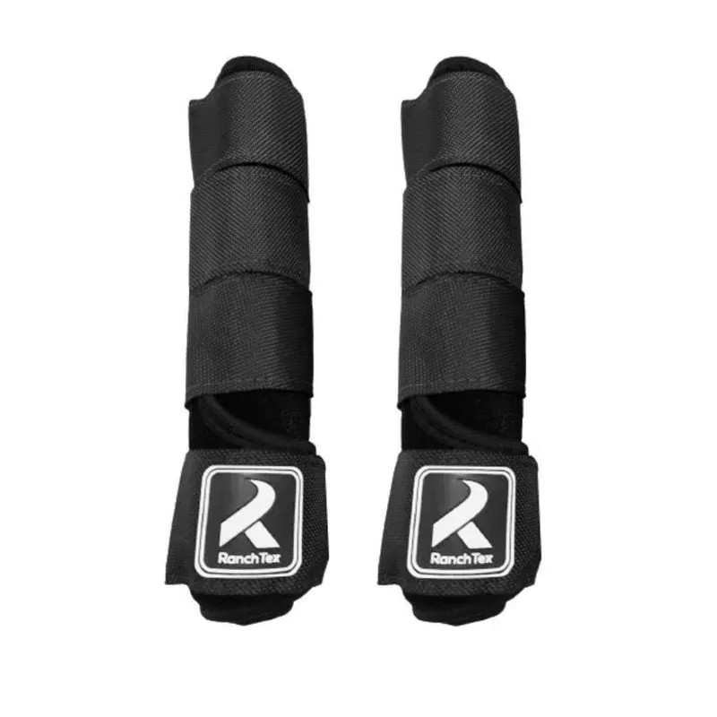 Caneleira Para Cavalo Preto - Par