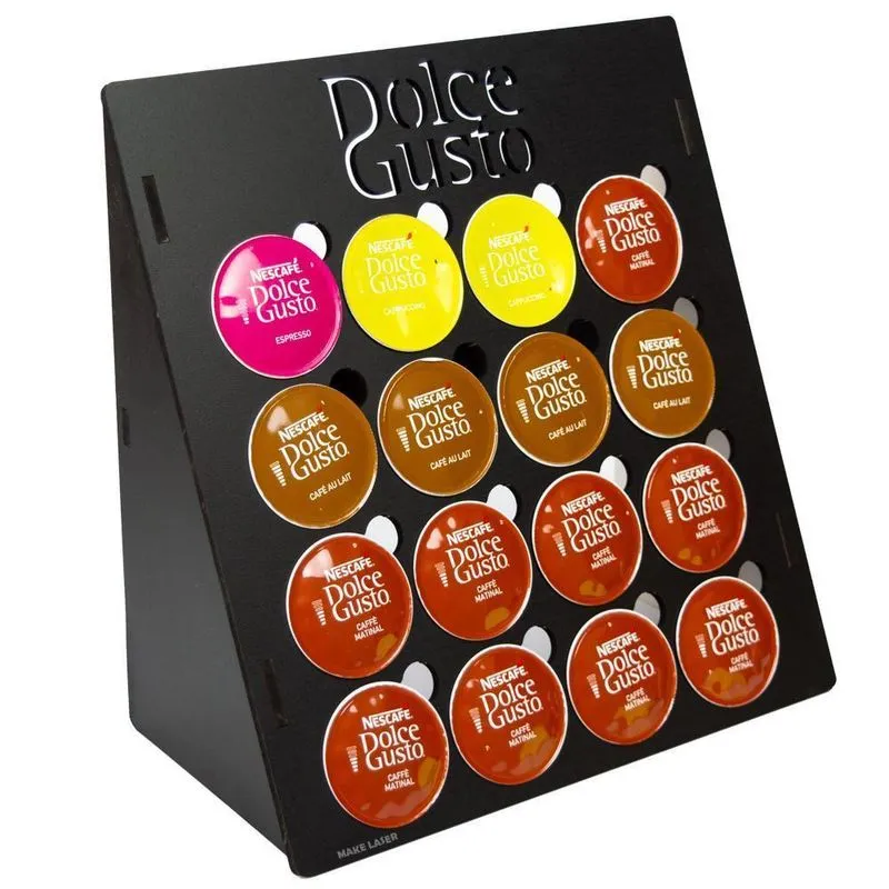 Suporte Porta Capsulas Cafe Bancada Dolce Gusto Preto