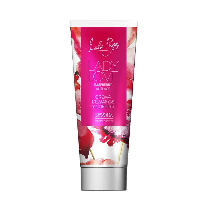 Crema de manos y cuerpo Lola Puga raspberry 200 g.