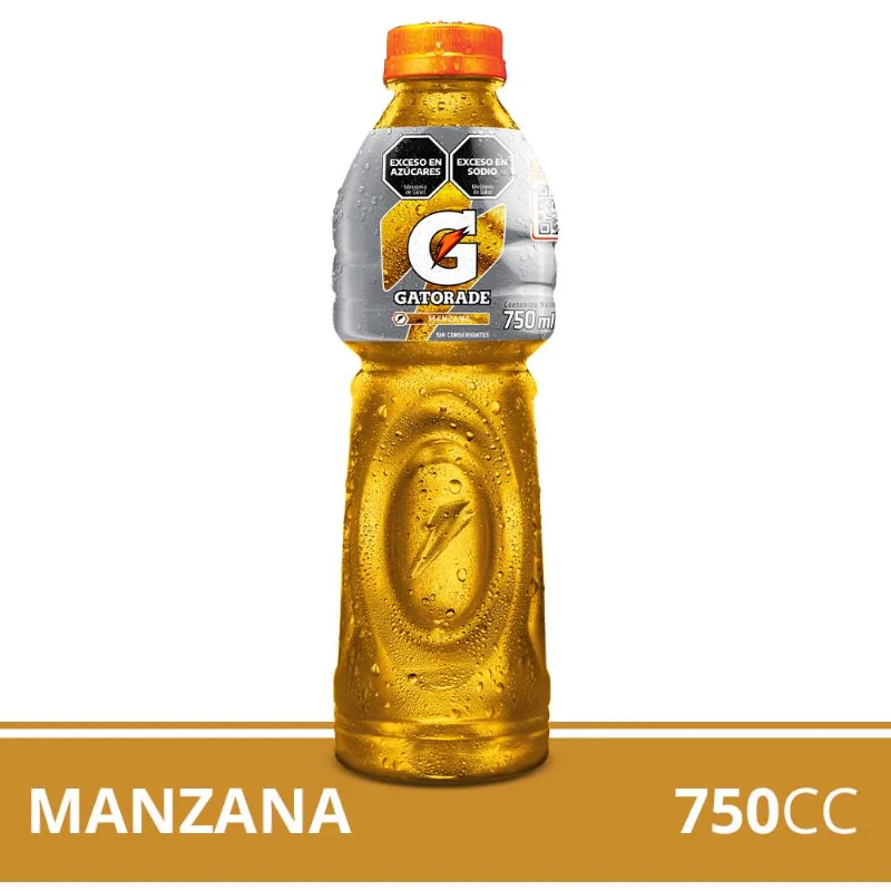 Bebida Isotónica Sabor Manzana 750 Cc Gatorade