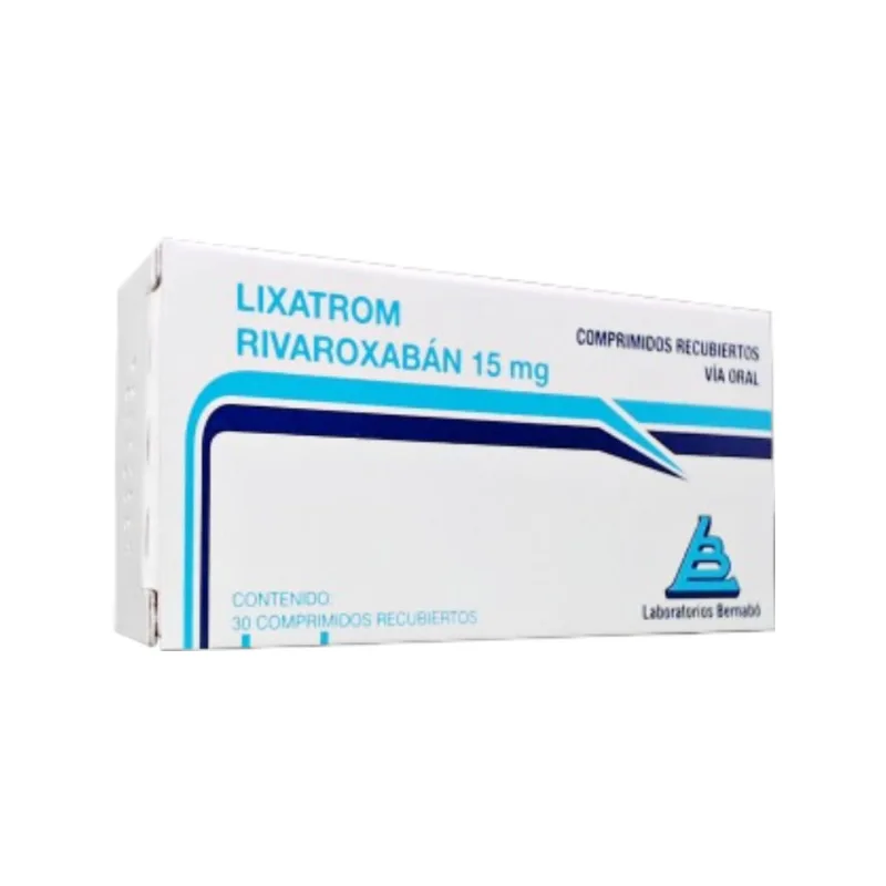 Lixatrom Rivaroxabán 15 mg x 30 Comp Recubiertos