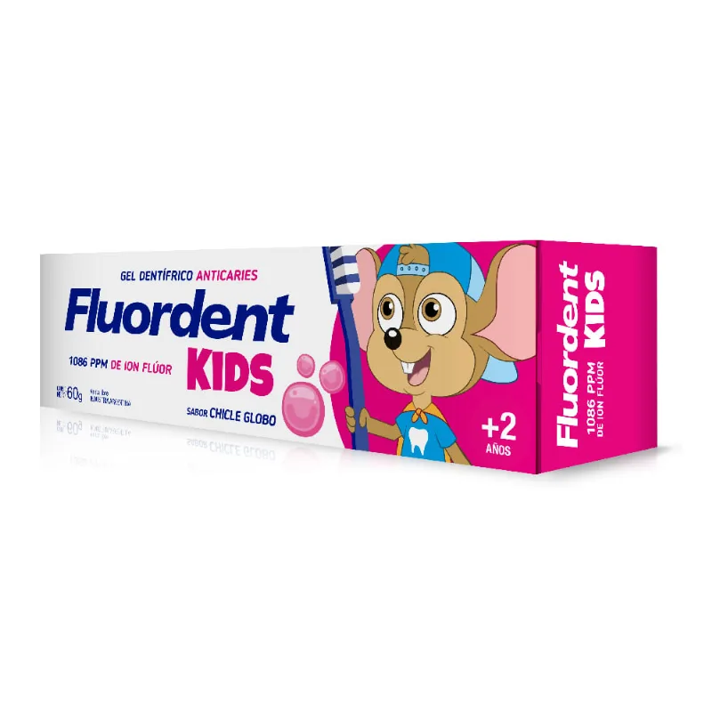 Fluordent Kids Sodio,Fluoruro Gel Dental x 60 g